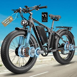 9000W Peak Electric Fat Tire Bike (58V, 34Ah) – Built for Power & Range