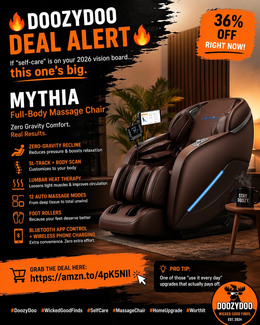 MYTHIA Full-Body Massage Chair – Zero Gravity Comfort at Home